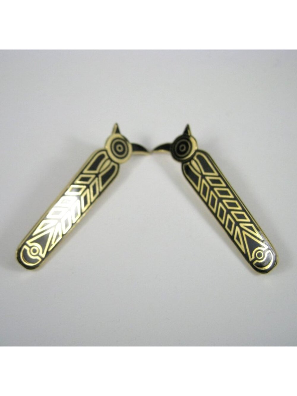Wendy Ramshaw British Museum Enamel Long Sutton Hoo Gold Tone Vintage